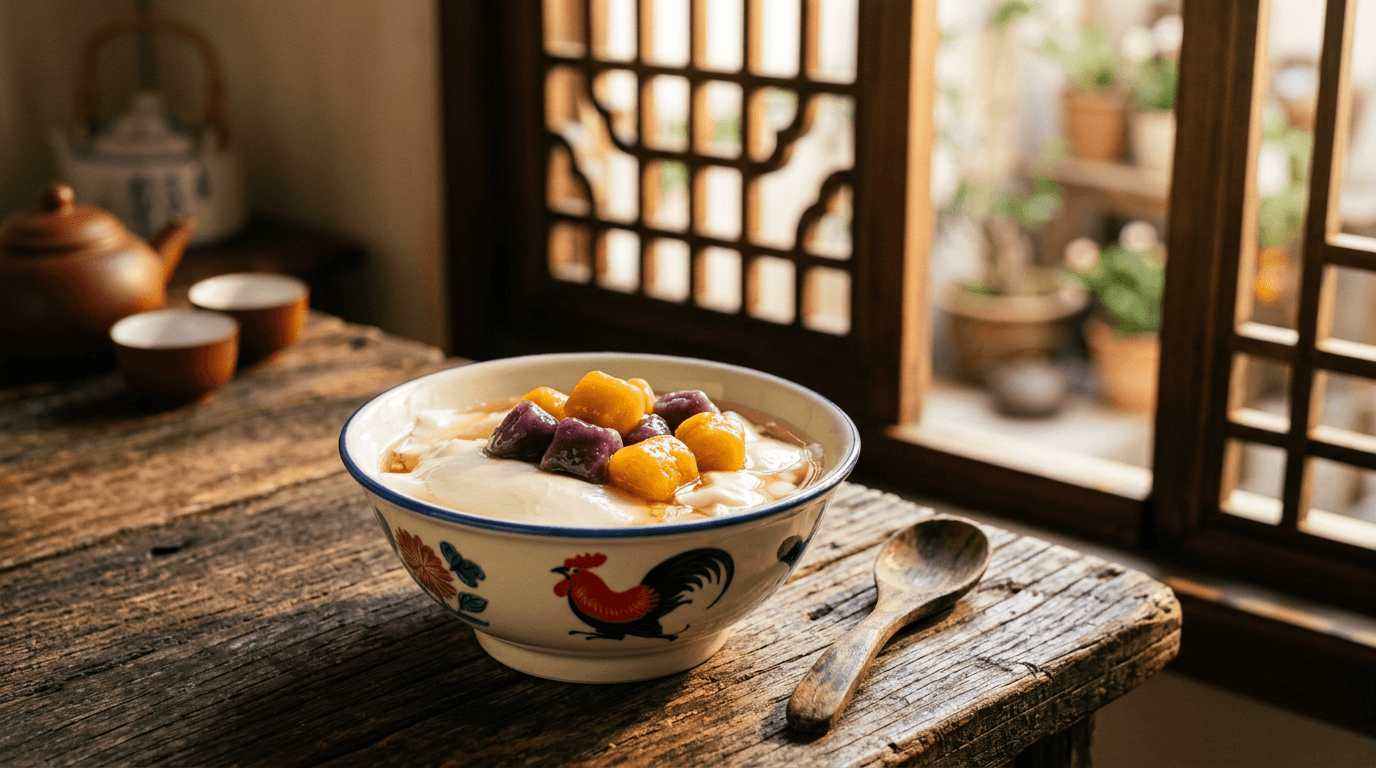 Taro Sweet Potato Balls with Soy Beancurd 250g (Ready-to-Eat)